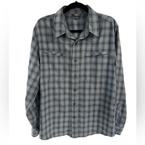 Royal Robbins‎ Men’s Shirt Large Very Good Condition Green/Grey